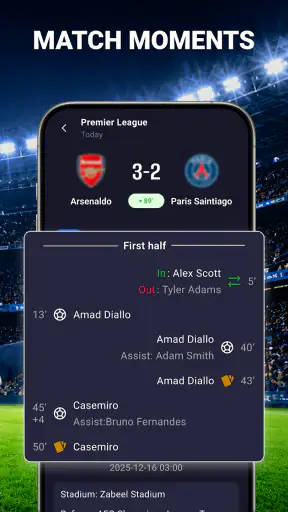 Live Football Stream HD Score screenshot