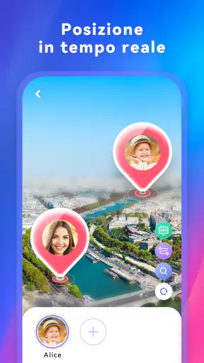 Localizzatore famiglia traccia screenshot