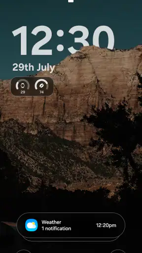Lock Screen OS screenshot