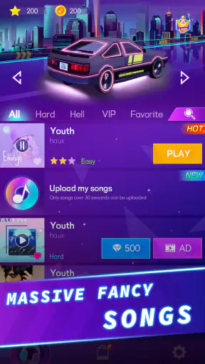 macchina corsa: gioco musicale screenshot