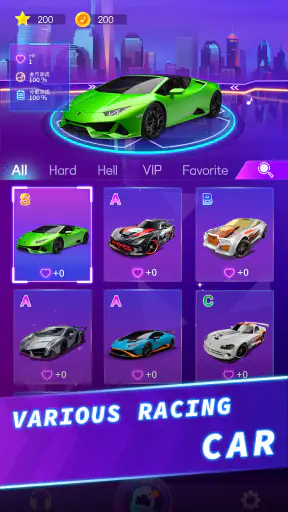 macchina corsa: gioco musicale screenshot