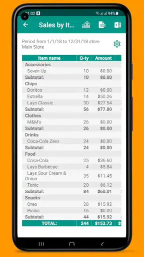 Magazzino e inventario screenshot