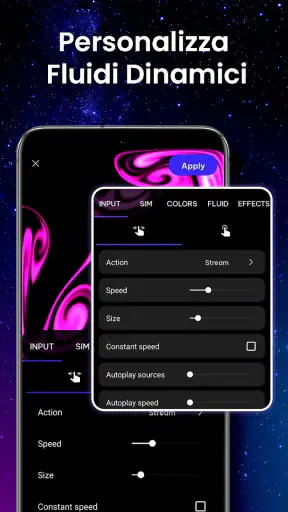 Magic Fluid: 4D Live Wallpaper screenshot