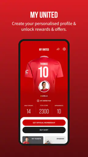 Manchester United Official App screenshot