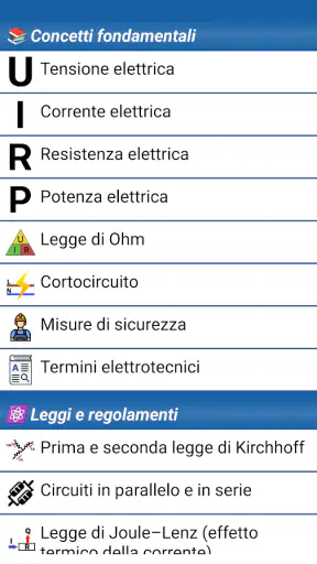 Manuale dell'elettricista screenshot