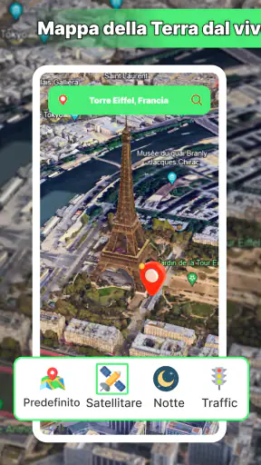 Mappa della Terra Satellite screenshot