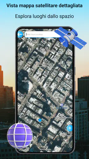 Mappa satellitare Earth Live screenshot