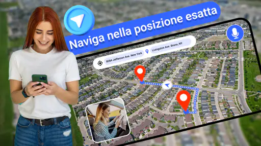 Mappe GPS Navigazione Live Map screenshot