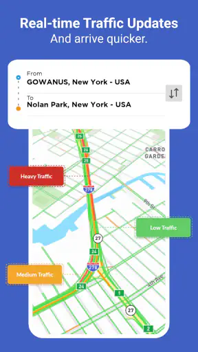 Mappe GPS/navigazione/traffico screenshot