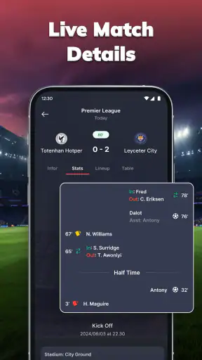 MatchLive: Calcio Risultati screenshot