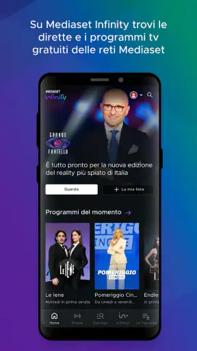 Mediaset Infinity Italia screenshot