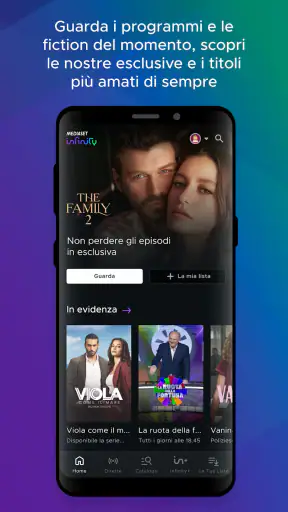 Mediaset Infinity Italia screenshot