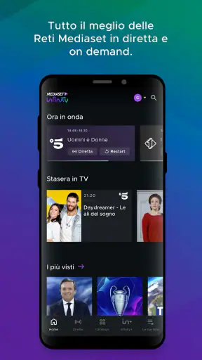 Mediaset Infinity TV screenshot