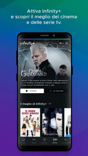 Mediaset Infinity TV screenshot