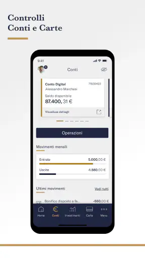 Mediobanca Premier screenshot