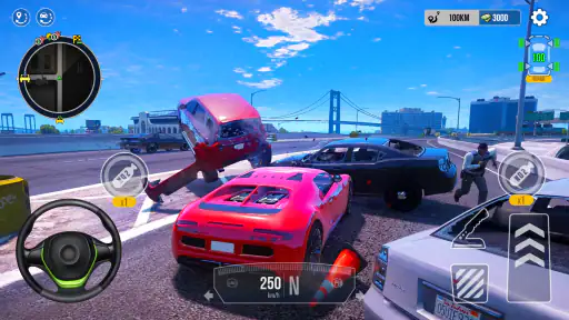 Mega Speed Car Driving Traffic screenshot