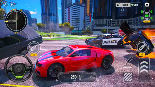 Mega Speed Car Driving Traffic screenshot