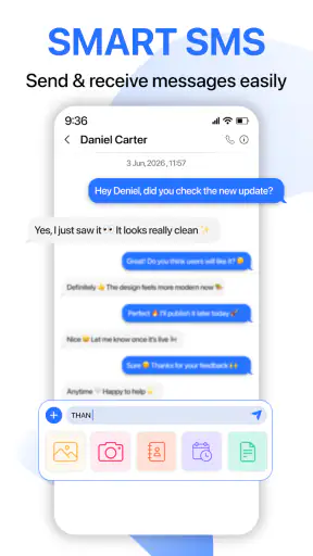 Messages: SMS, Messenger, Home screenshot