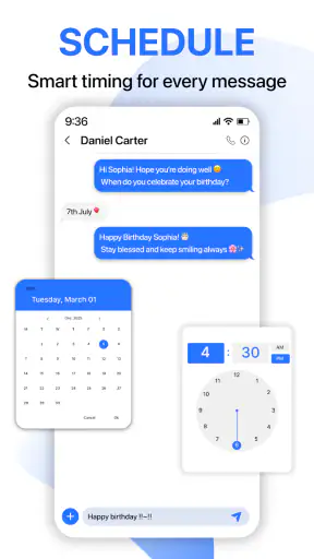 Messages: SMS, Messenger, Home screenshot