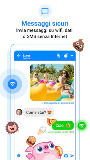 Messenger SMS Messaggi, Emoji screenshot