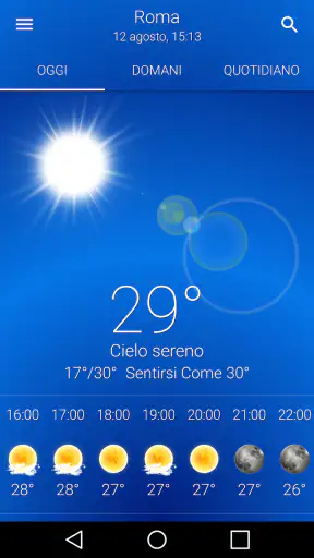 Meteo: Cielo Sereno screenshot