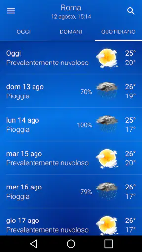 Meteo: Cielo Sereno screenshot