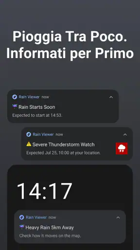 Meteo di Rain Viewer screenshot