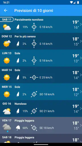 Meteo Italia XL PRO screenshot