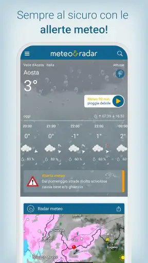 Meteo & Radar - allerte meteo screenshot