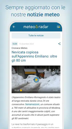 Meteo & Radar - allerte meteo screenshot