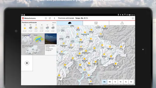 MeteoSwiss screenshot