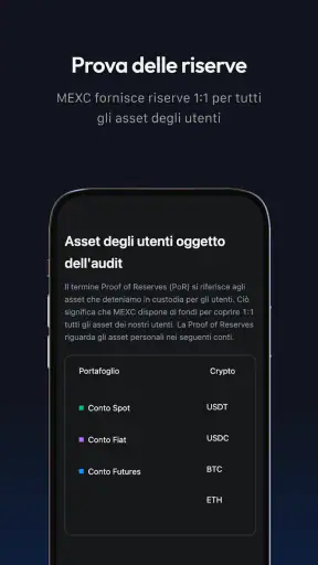 MEXC: compra Bitcoin e crypto screenshot