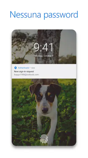 Microsoft Authenticator screenshot
