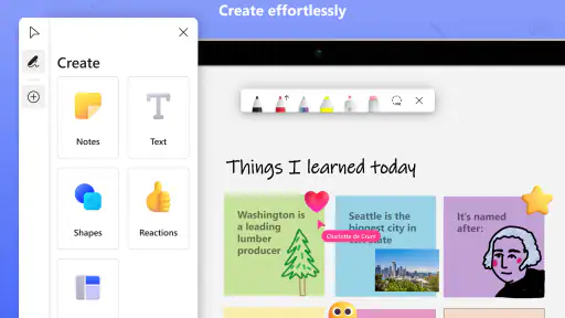 Microsoft Whiteboard screenshot