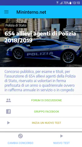 Mininterno Concorsi screenshot