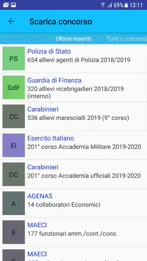 Mininterno Concorsi screenshot