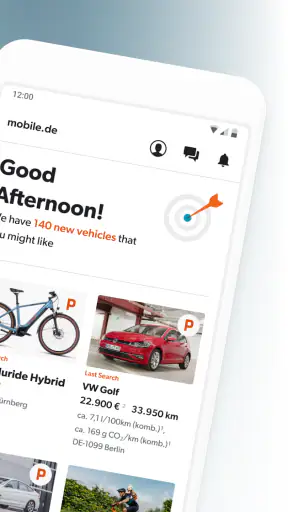 mobile.de - car market screenshot