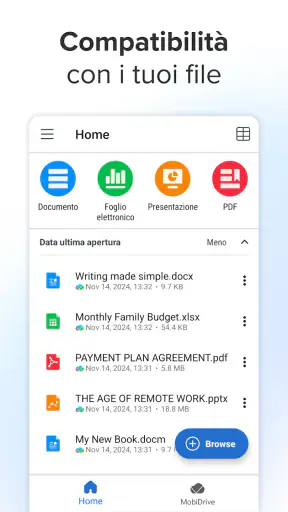 MobiOffice: Word, Sheets, PDF screenshot