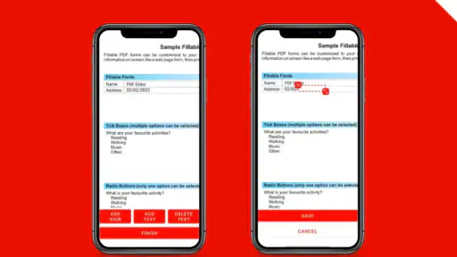 Modificare PDF firma, scrivere screenshot