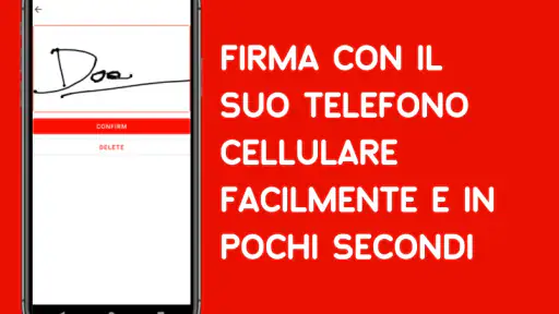 Modificare PDF firma, scrivere screenshot