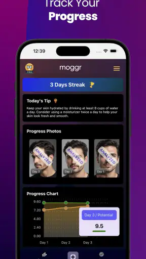 Moggr - Haircut & Looksmax AI screenshot