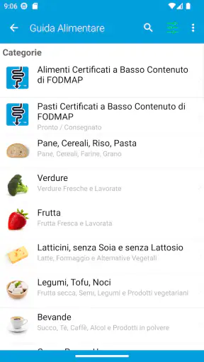 Monash University FODMAP diet screenshot