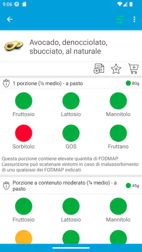 Monash University FODMAP diet screenshot