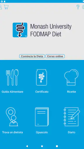 Monash University FODMAP diet screenshot