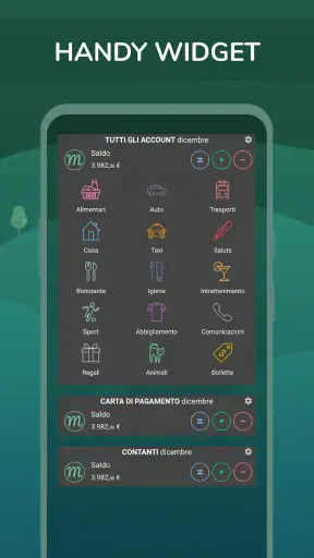 Monefy - Tracker finanziario screenshot