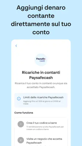 Monese screenshot