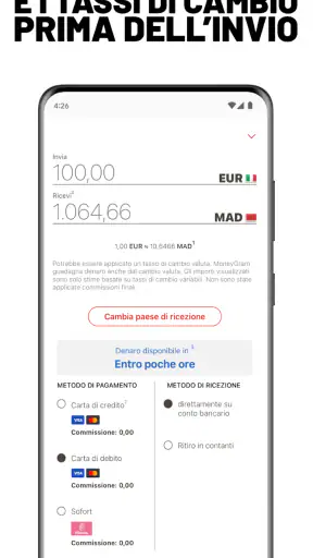 MoneyGram® Invia Denaro Online screenshot