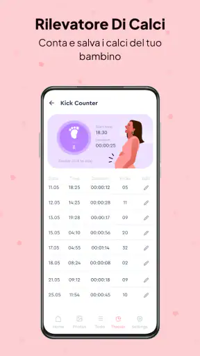Monitoraggio della gravidanza screenshot