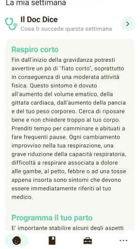Monitoraggio Gravidanza Sprout screenshot