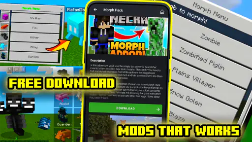Morph Mods for Minecraft PE screenshot